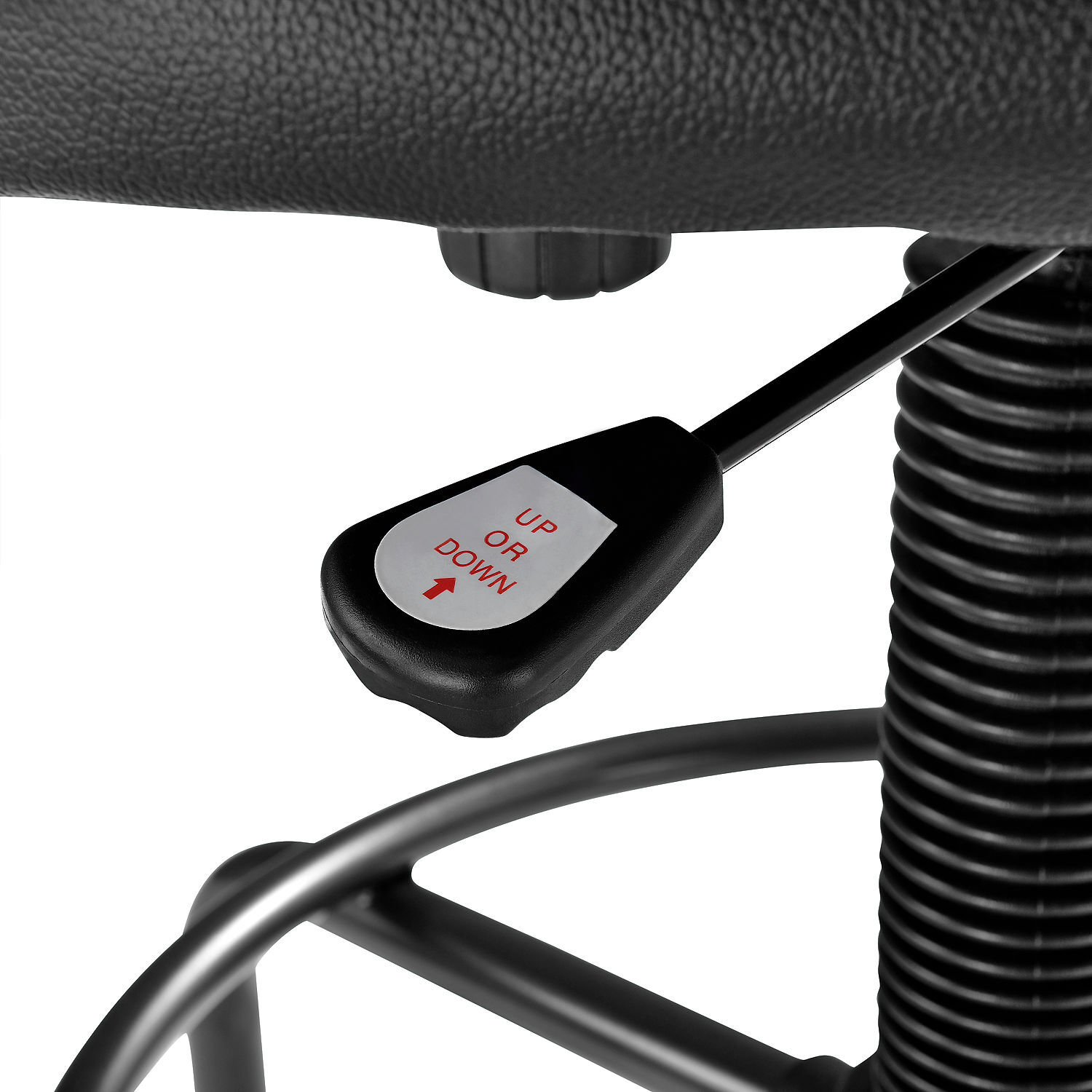 Global Industrial Ultra Comfort Fabric Stool Black