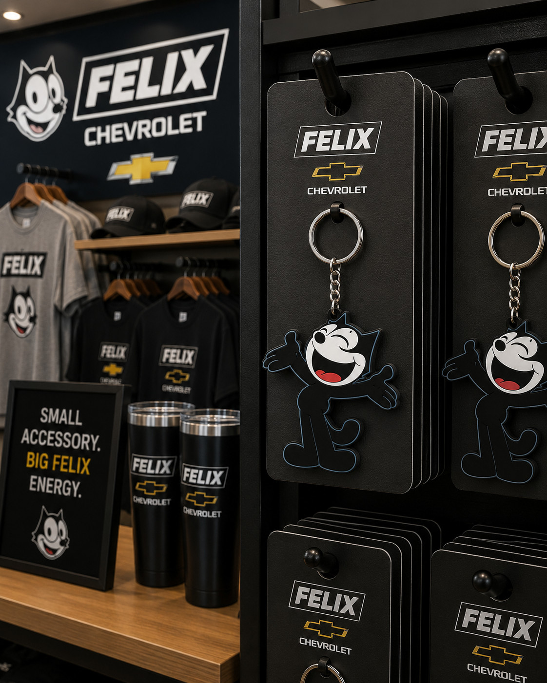 Felix Chevrolet Mascot Keychain