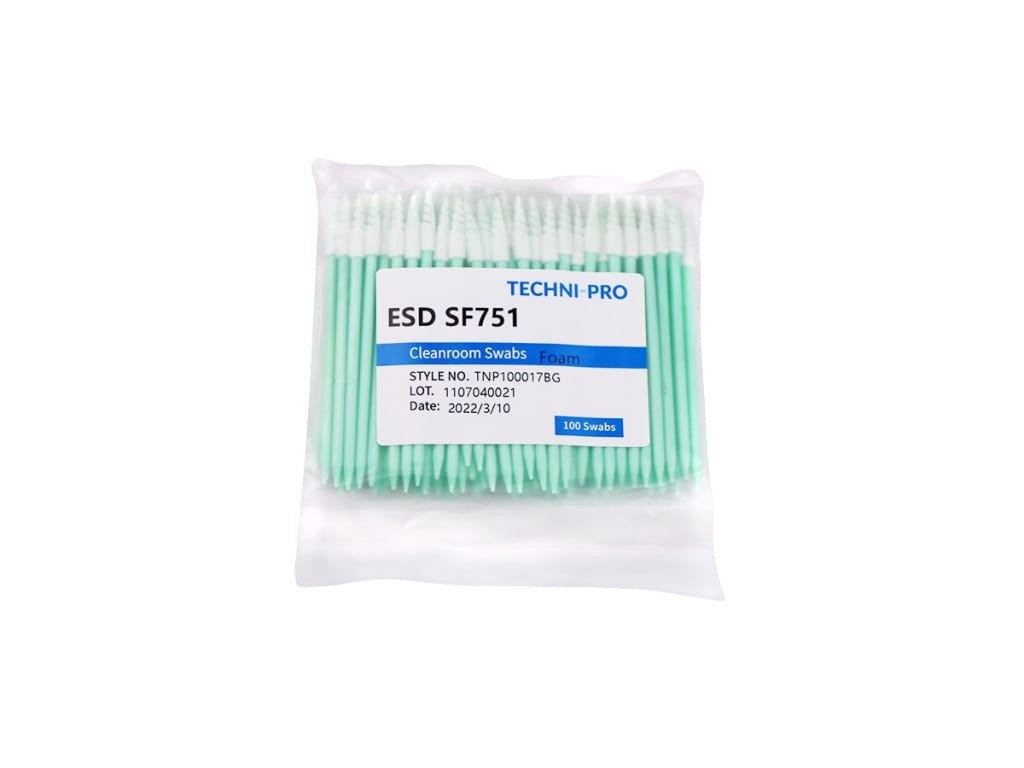 Techni-Pro TNP100017BG - FSWB751 Cleanroom ESD Foam Swab, Static Dissipative