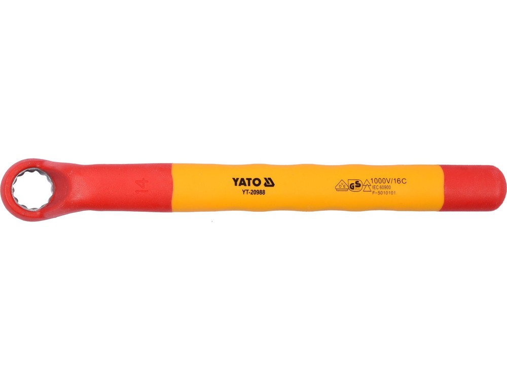 Yato Ring Spanner Fully Insulated 14mm VDE 1000V YT-20988