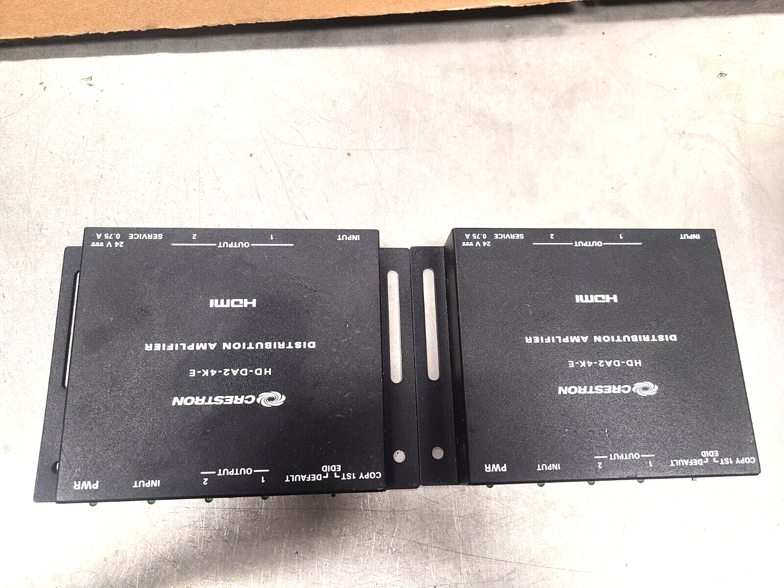 2X CRESTRON HD-DA2-4K-E Distribution Amplifier HDMI, working