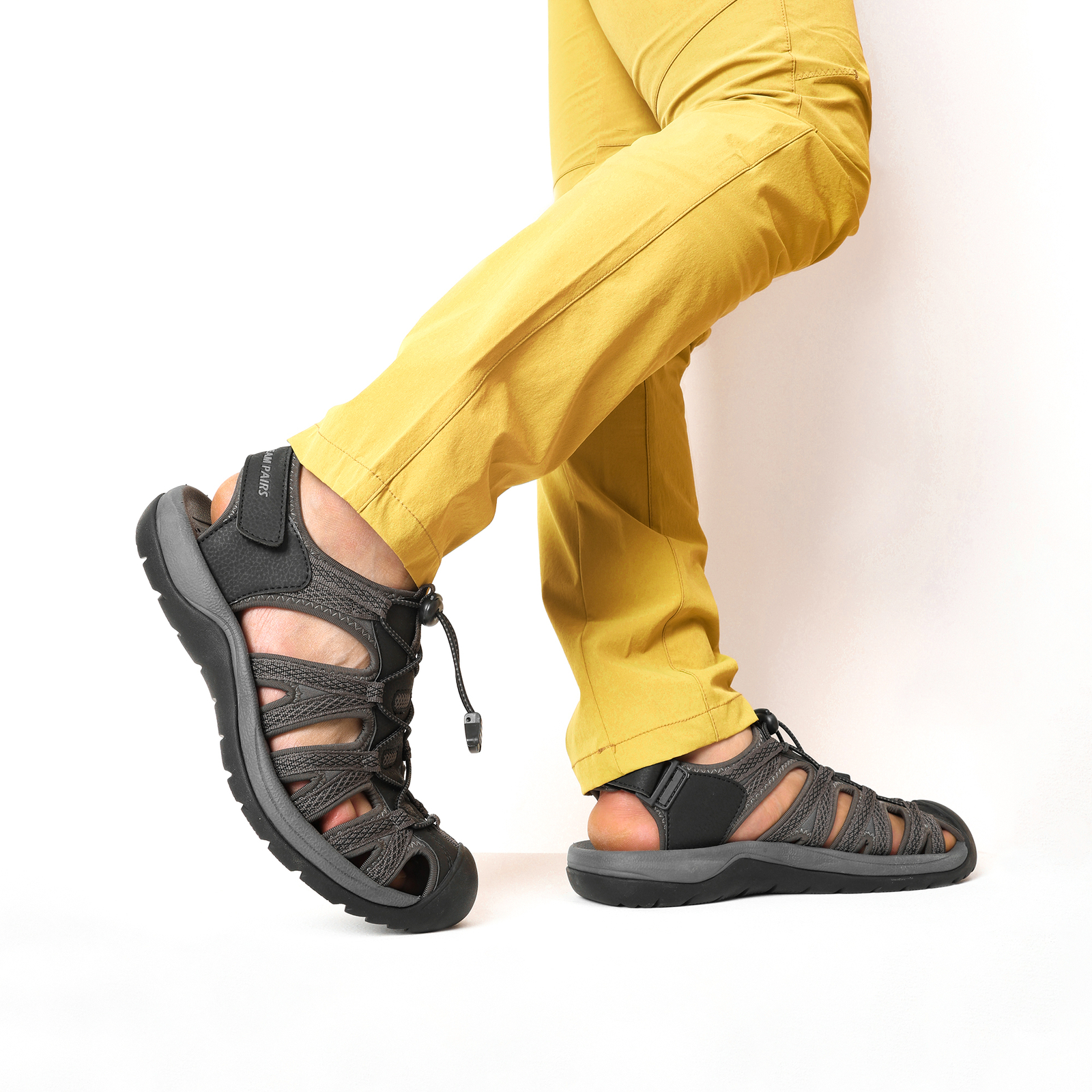 Mens Fisherman Sports Sandals Beach Athletic Sandals Hiking Adventure Sandals