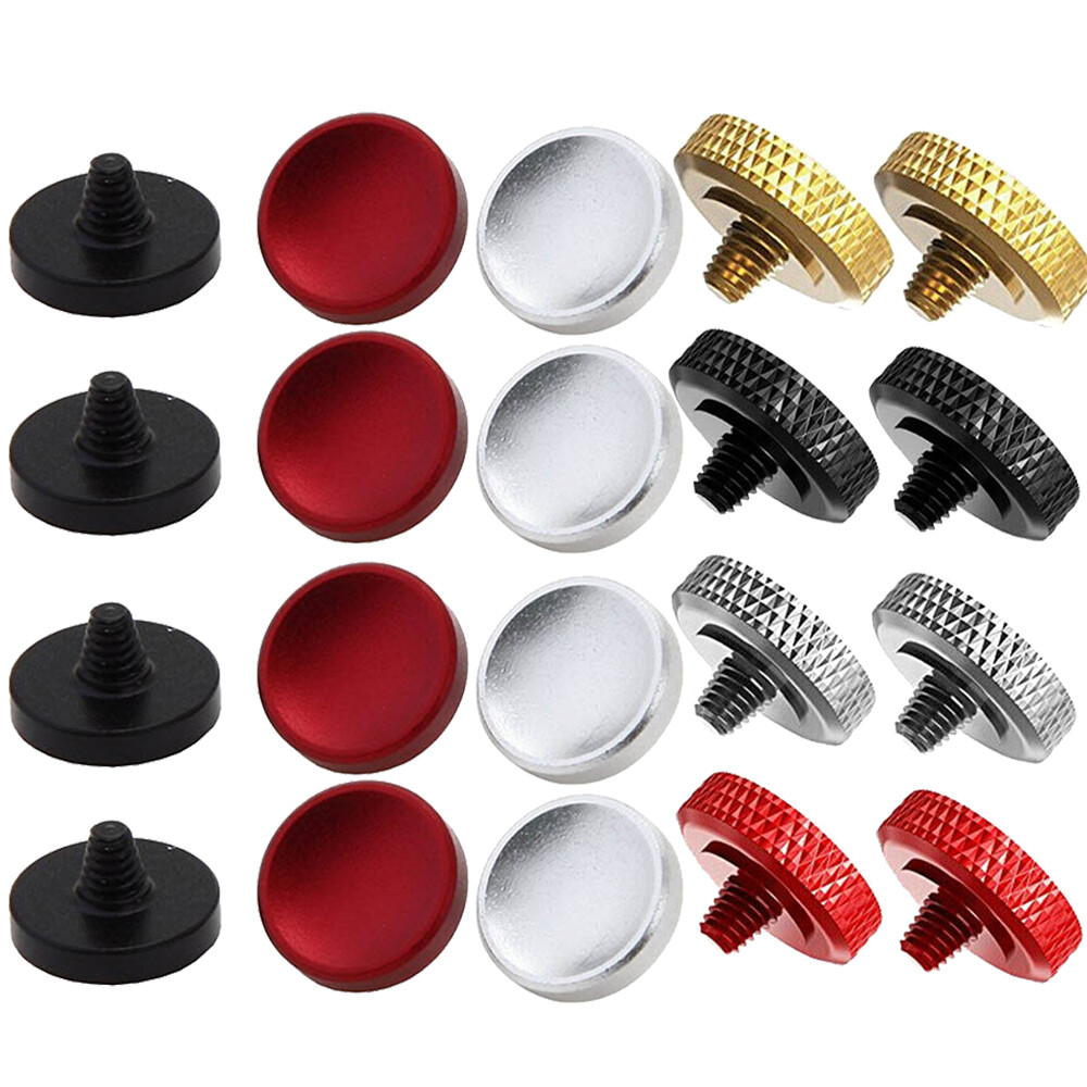 2/4Pcs Brass Concave Shutter Release Button Rubber Ring for Fujifilm Leica Nikon