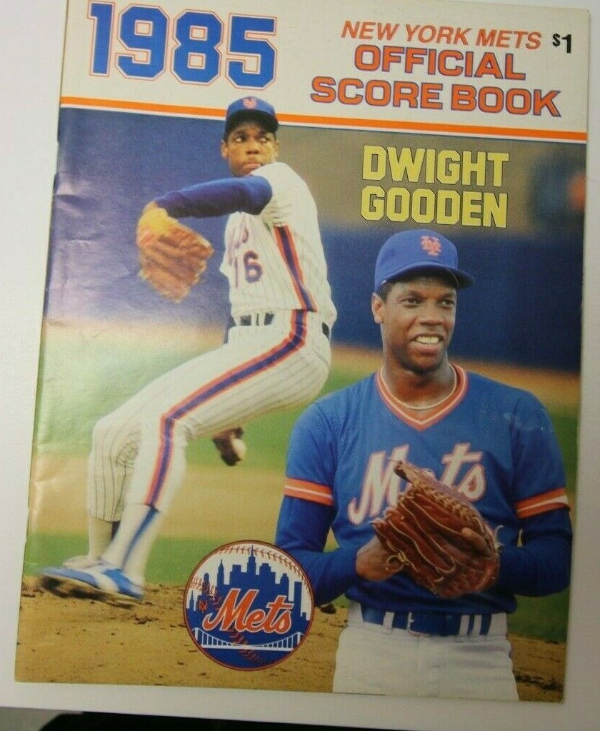1985 NEW YORK METS MLB PROGRAM SCOREBOOK GOOD CONDITION VS SAN DIEGO PADRES