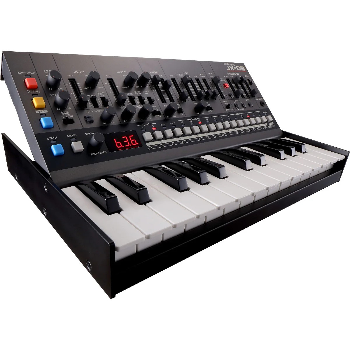 Roland Boutique JX-08 Synthesizer Module with K-25m Keyboard Unit