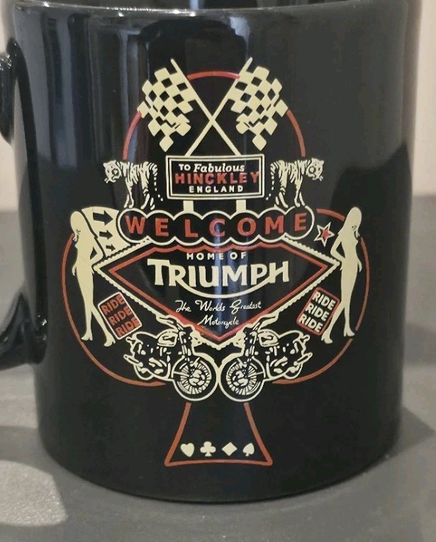 Tams Triumph Black Mug Welcome To Fabulous Hinckley Home Of Triumph Motorcycle