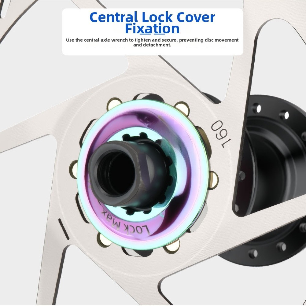Anodized Hub Lock Ring Converter for Centerlock 6 Bolt Wheel Compatibility