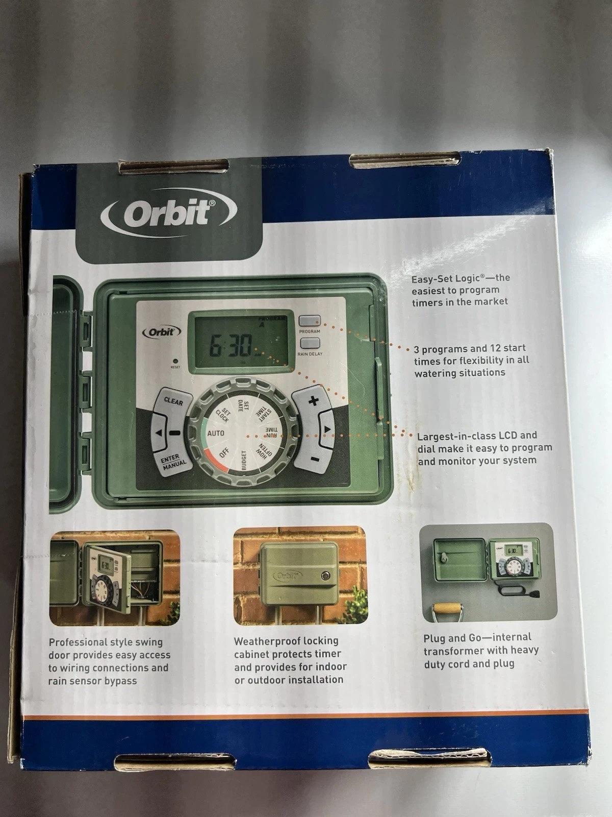 BRAND NEW Orbit 9-Zone Easy-Set Logic Dial Sprinkler Timer Model #57899
