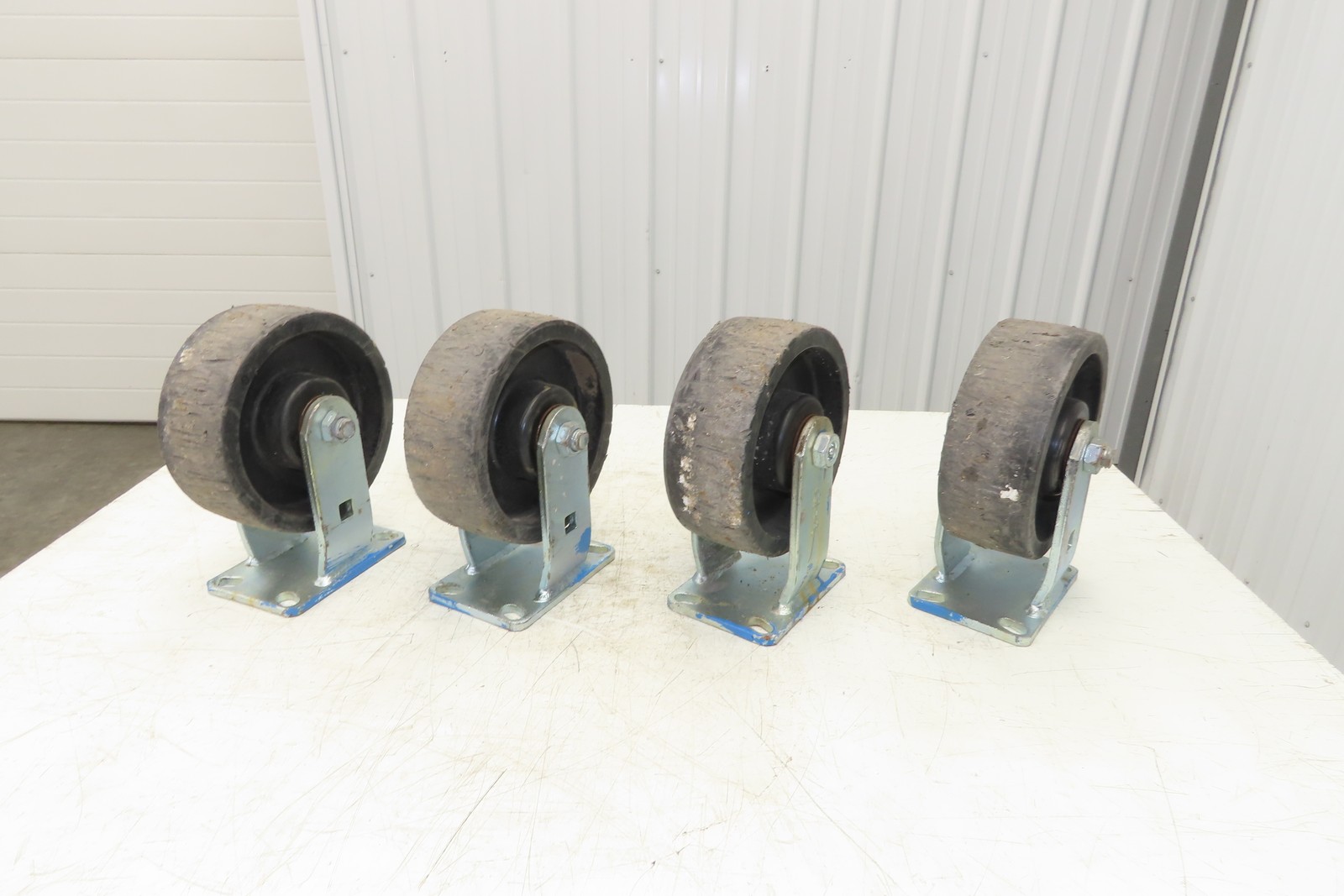 Phenolic Caster Wheel 8x3" Black Lot of 4