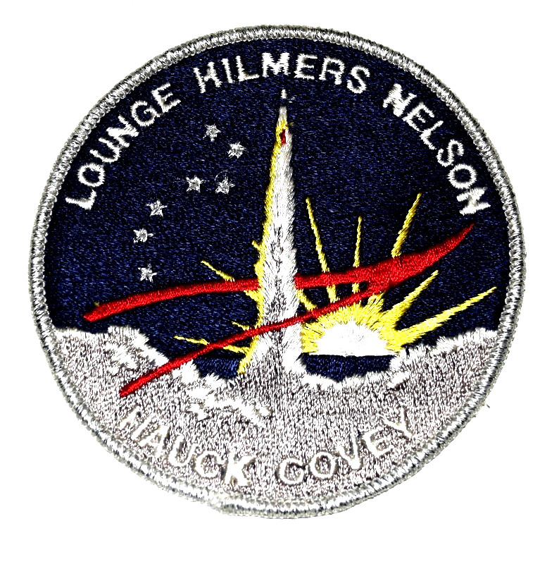 NASA SPACE SHUTTLE DISCOVERY 1988 STS -26 LOUNGE HILMERS NELSON VINTAGE Patch 3O