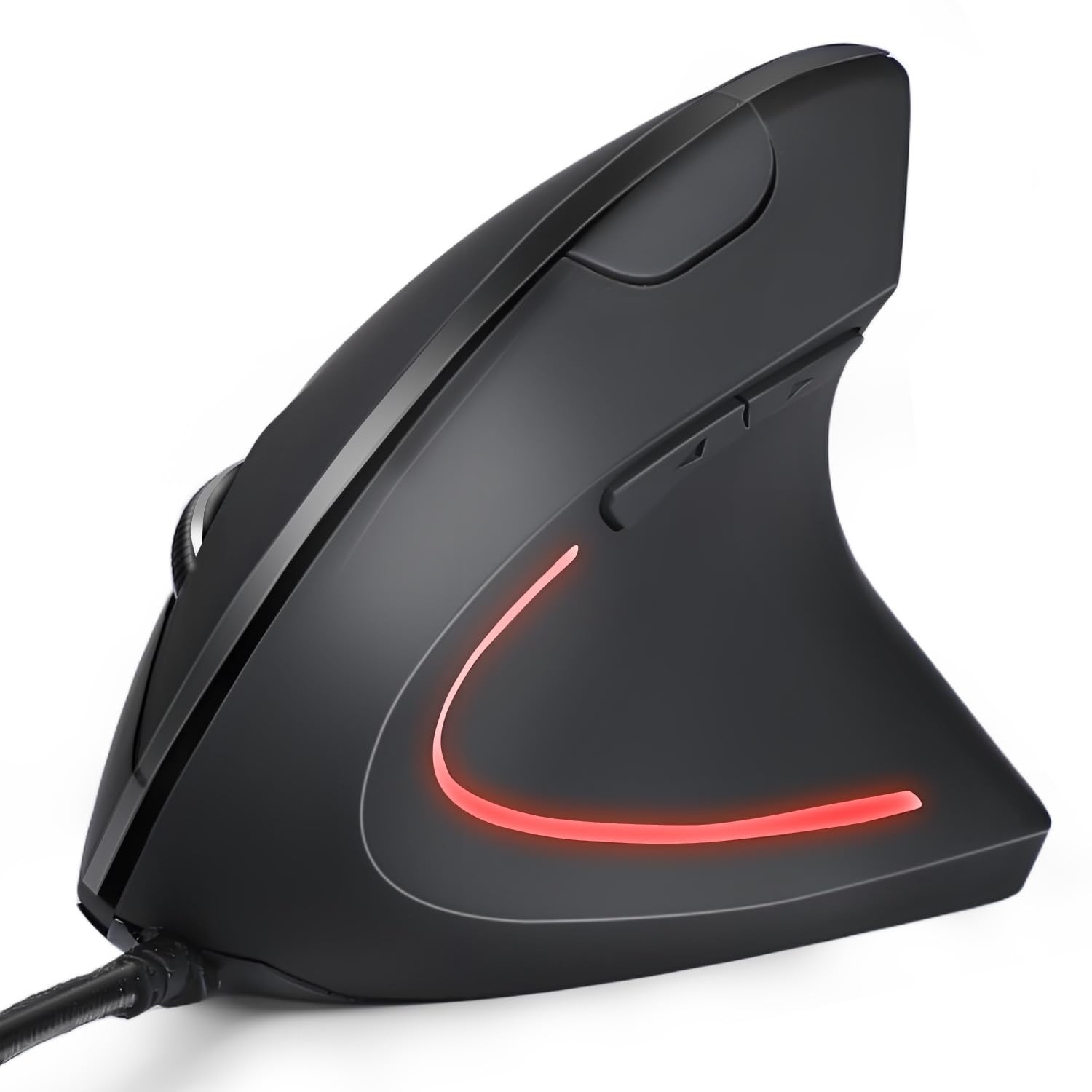 KUNSI Wired Ergonomic Mouse, USB Vertical Mouse with 800/1200/1600...