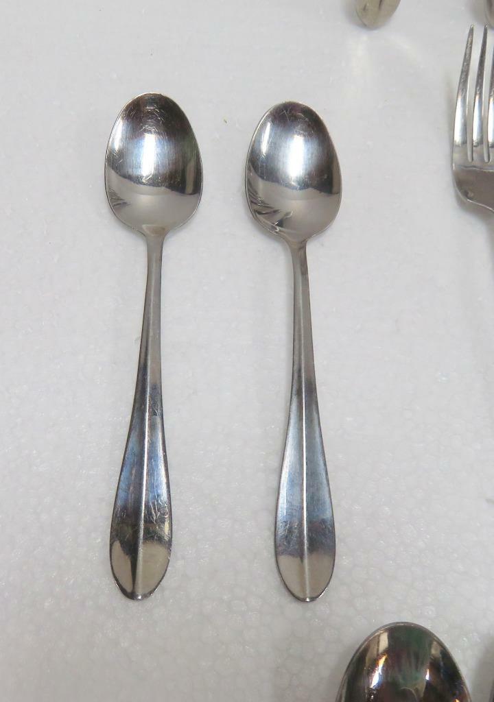 Cambridge Stainless Flatware 28 Piece Lot - Shiny Finish