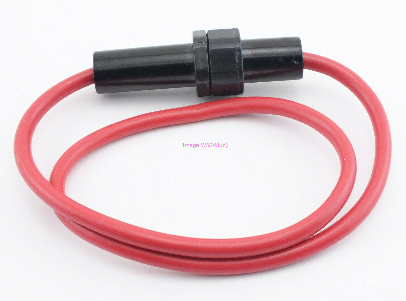 8 AWG 2ft Power Lead with Fuse Holder for HI-Power CB Ham Radio Amps