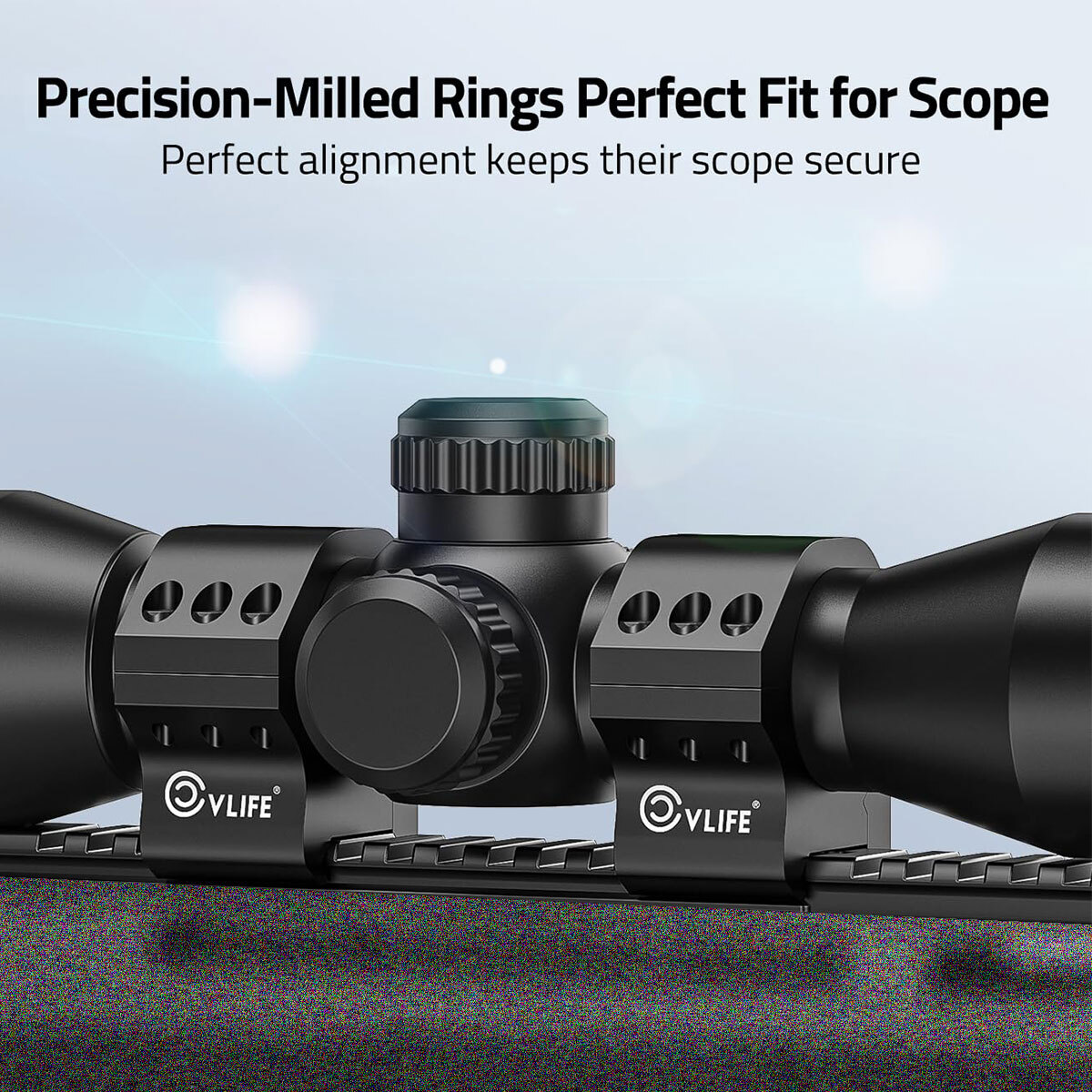 2-Pieces 30mm Scope Rings Medium Profile Scope Mount For Picatinny Rail Mount US