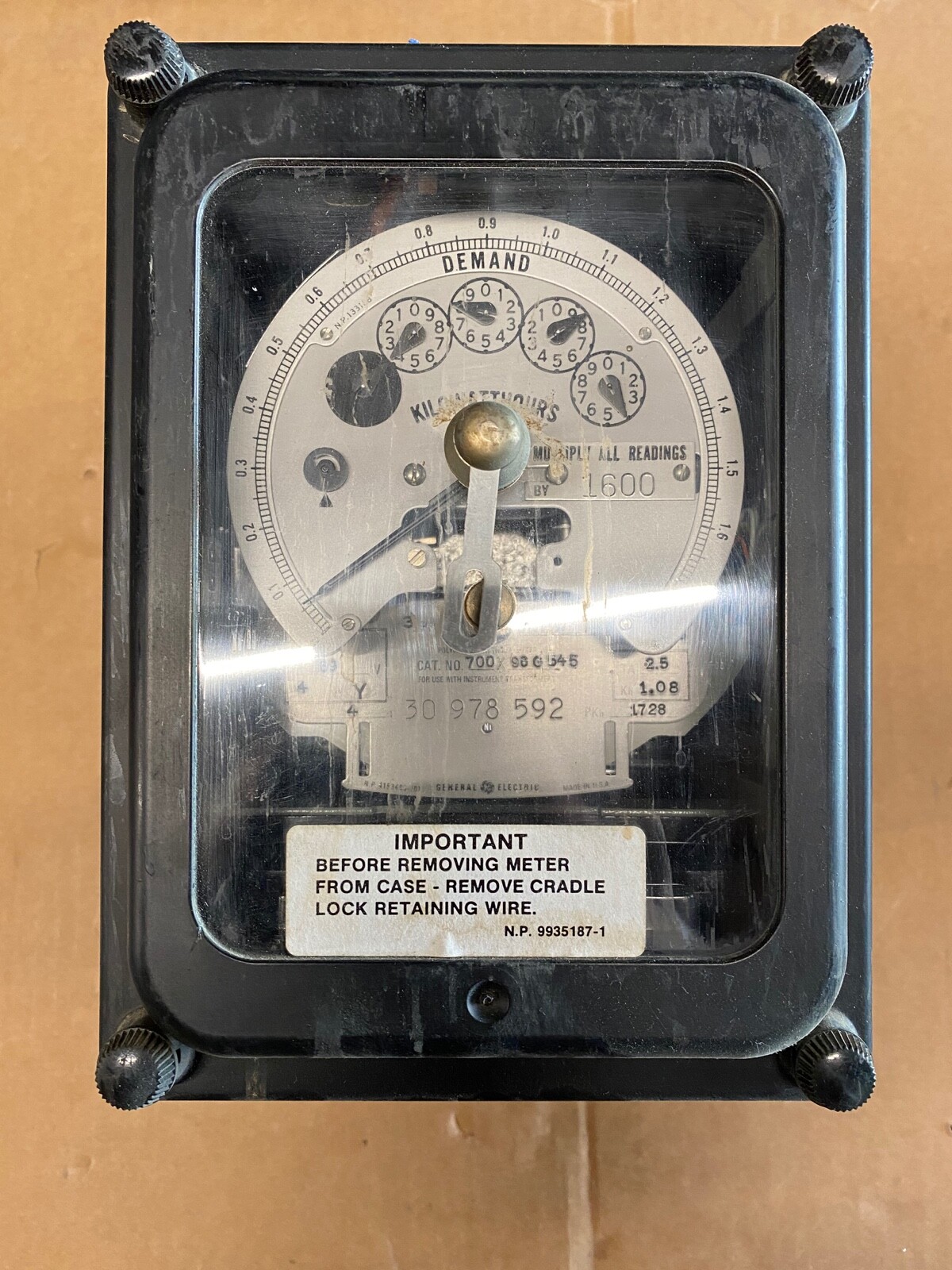 700X96G545 GE Watthour Meter