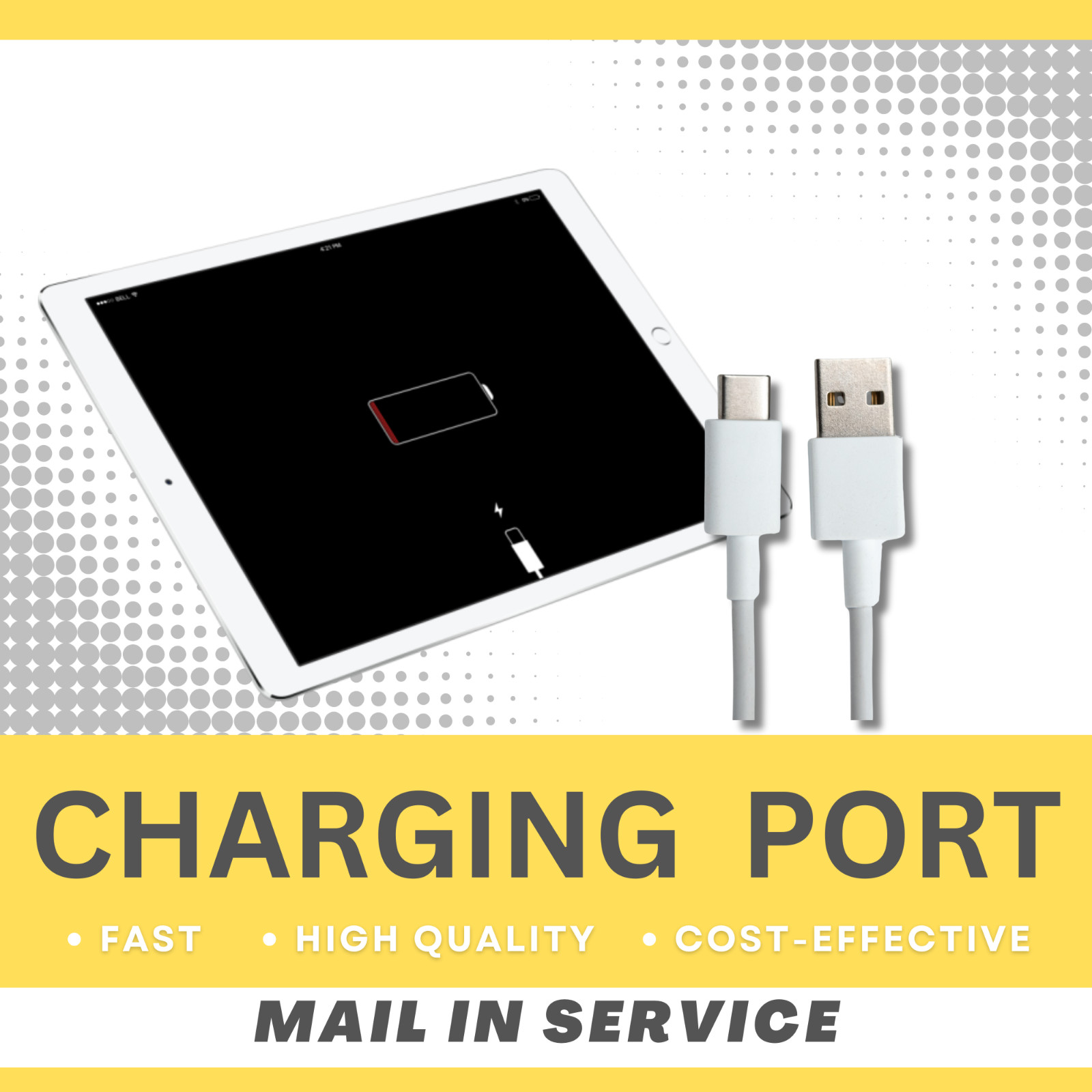 iPad Charging Port Repair Service Mail-in High Quality FAST