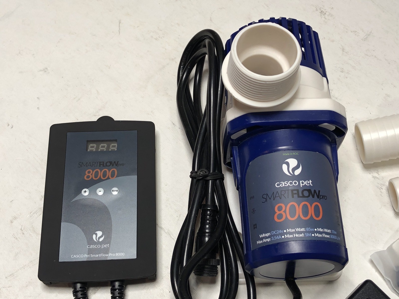 SMARTFLOW PRO 8000 REEF-PUMP AQUARIUM PUMP & CONTROLLER 24V 8000-LPH, 2113-GPH