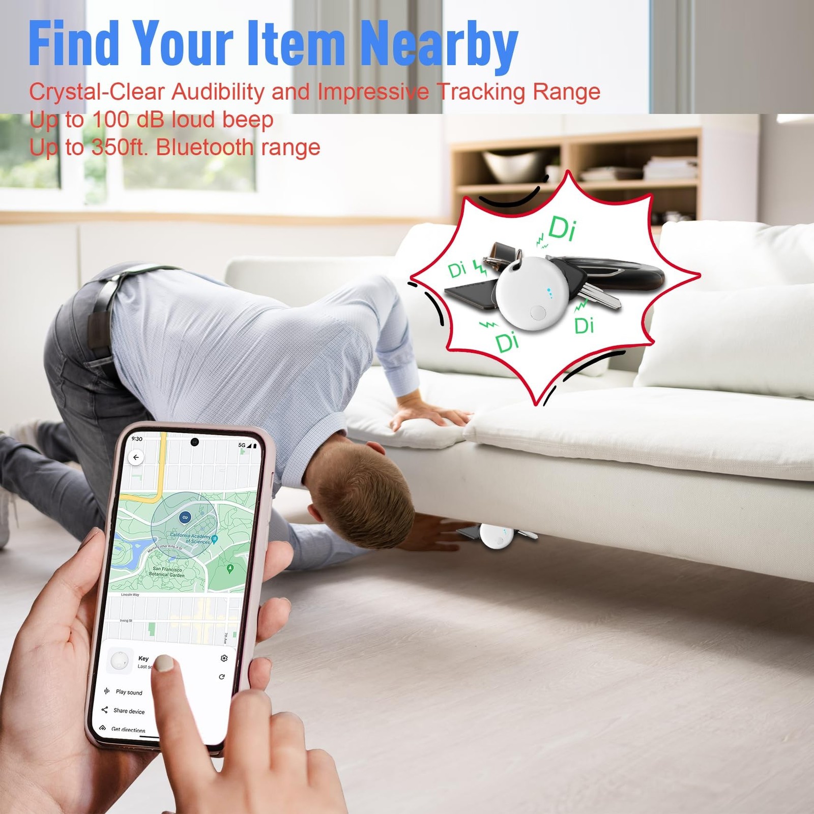 Tracker Tag Bluetooth Tracker, Smart Tag Locator Tracking Device, Keys Finder...