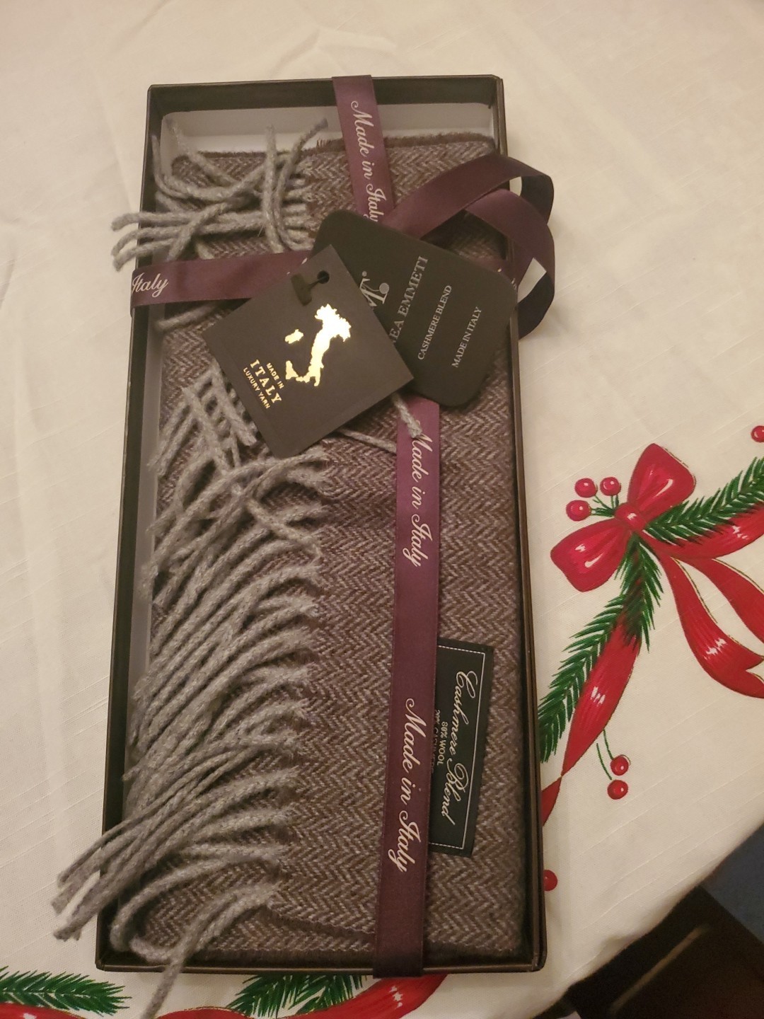 Mens SCARF CASHMERE BLEND