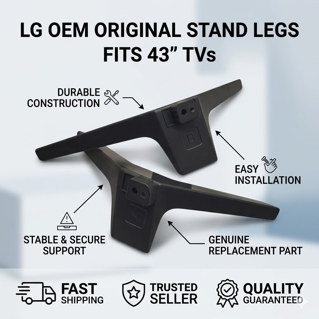 OEM Part - TV Base Stand Legs for LG 43" 43UK6500