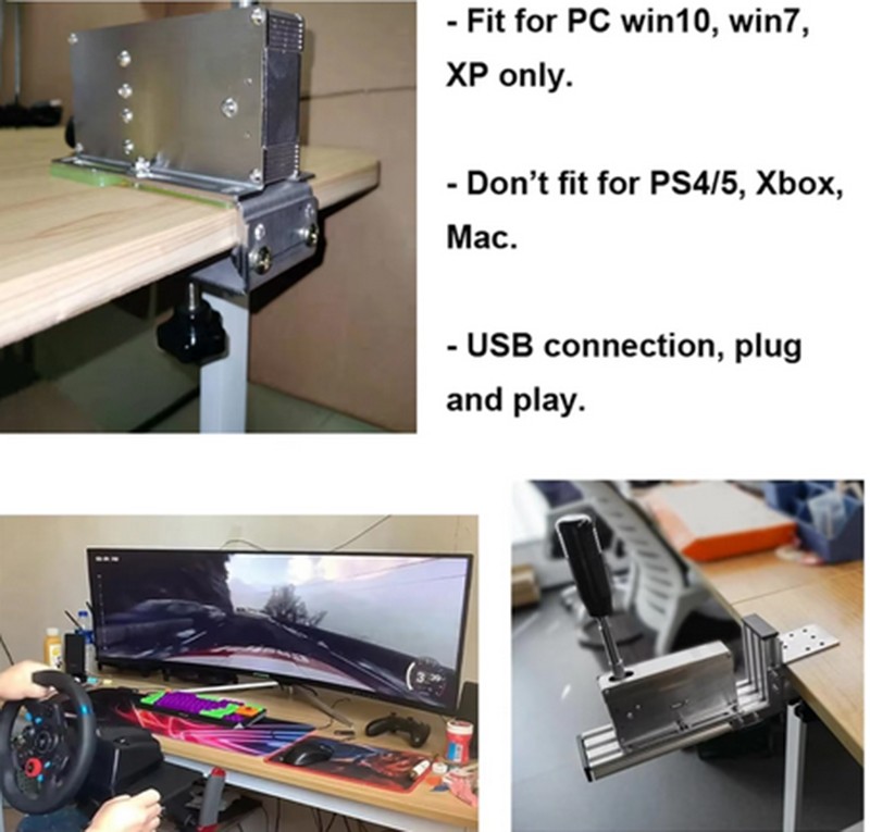PC Racing Game USB Sequential Shifter for Logitech G25 G27 G29