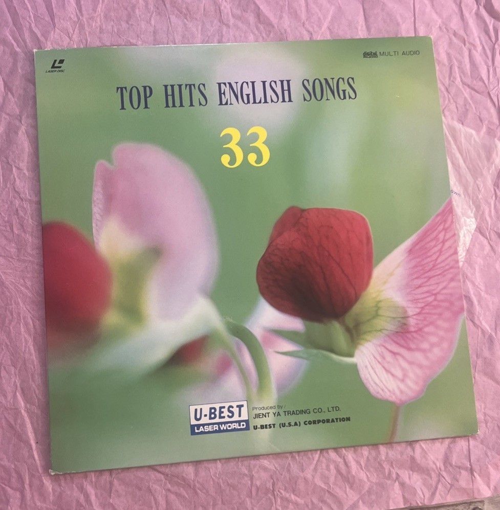 U-BEST - Top Hits English Songs #33 English song karaoke laser disc 💿