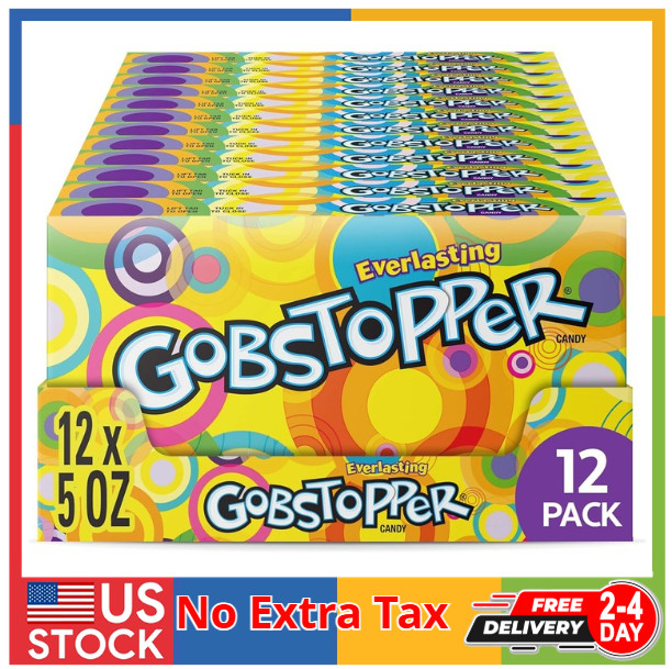 Wonka Everlasting Gobstopper, Candy, Jawbreaker Candy, 5 oz (12 ct)