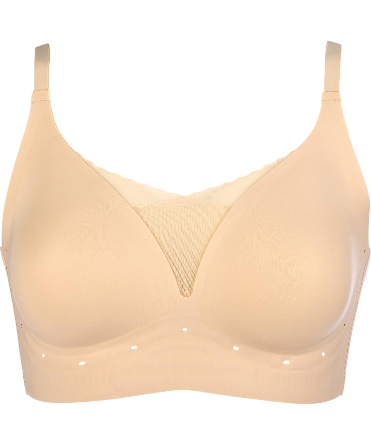 Rhonda Shear Breathable Gel Support Bra Beige