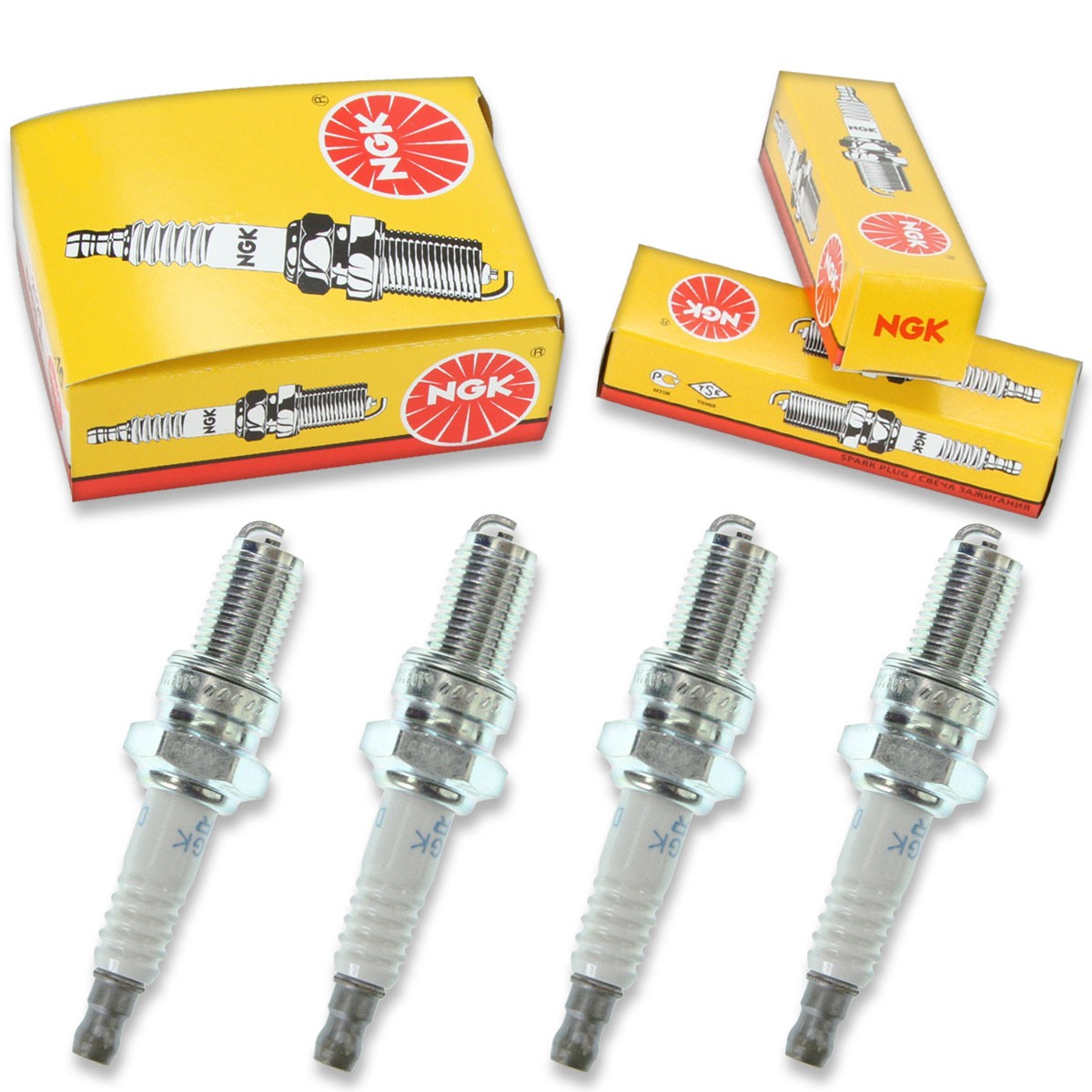 4pcs 2007 Jetmoto NGK Standard Spark Plugs 250 Kit Set Engine oq