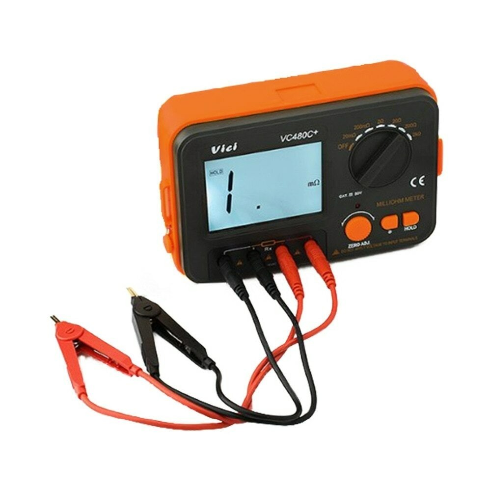 VICI VC480C+ 3 1/2 Digital Milli-ohm Meter multimeter with 4 Wire Test Accuracy
