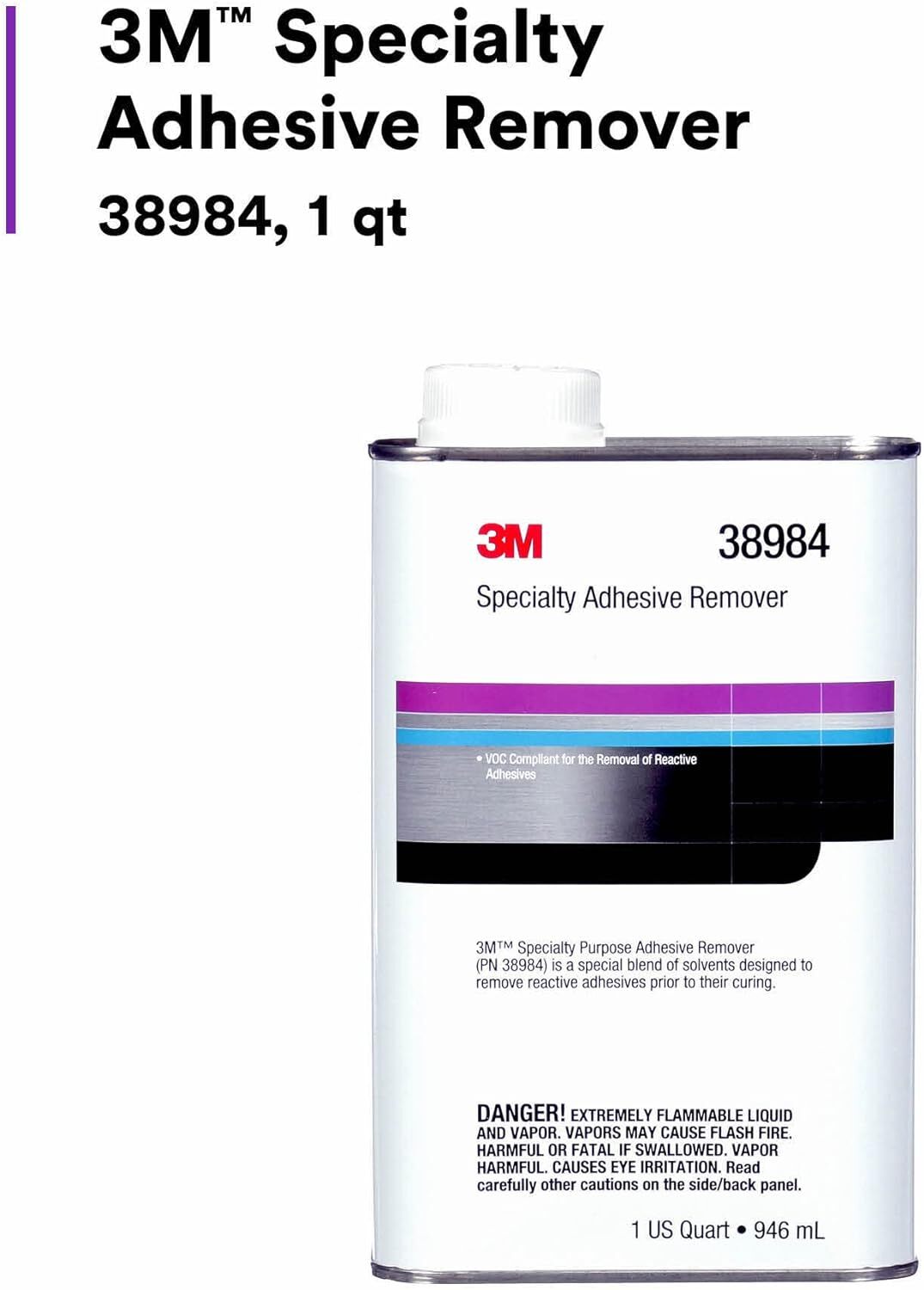 3M 38984 Specialty Adhesive Remover 1 quart