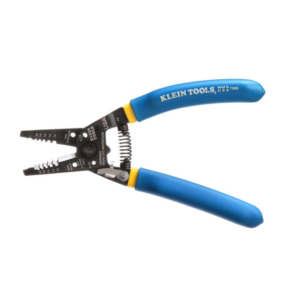 Klein Tools 11055EP Wire 10 - 18 AWG Solid, 12 - 20 Stranded, Blue/Yellow