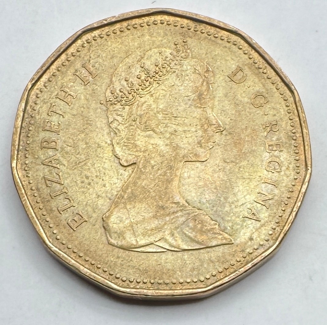 1987 Canada Dollar - Canadian 1D - Loon - Bird - Loonie - Free Shipping