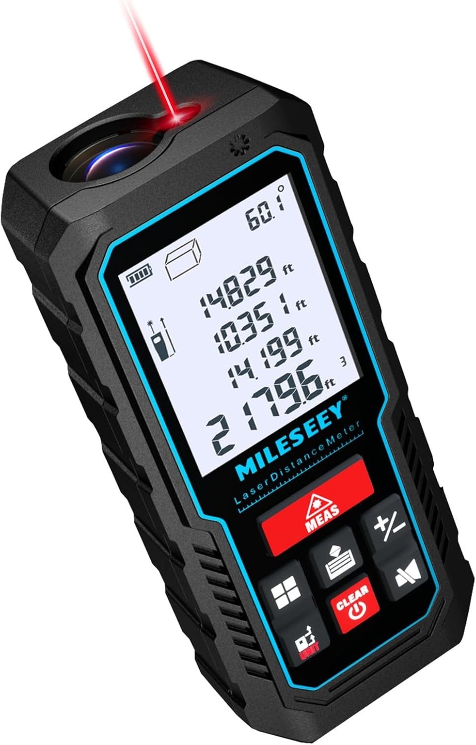 High-Precision Laser Measuring Tool - 229ft Range & Auto Measurement Features