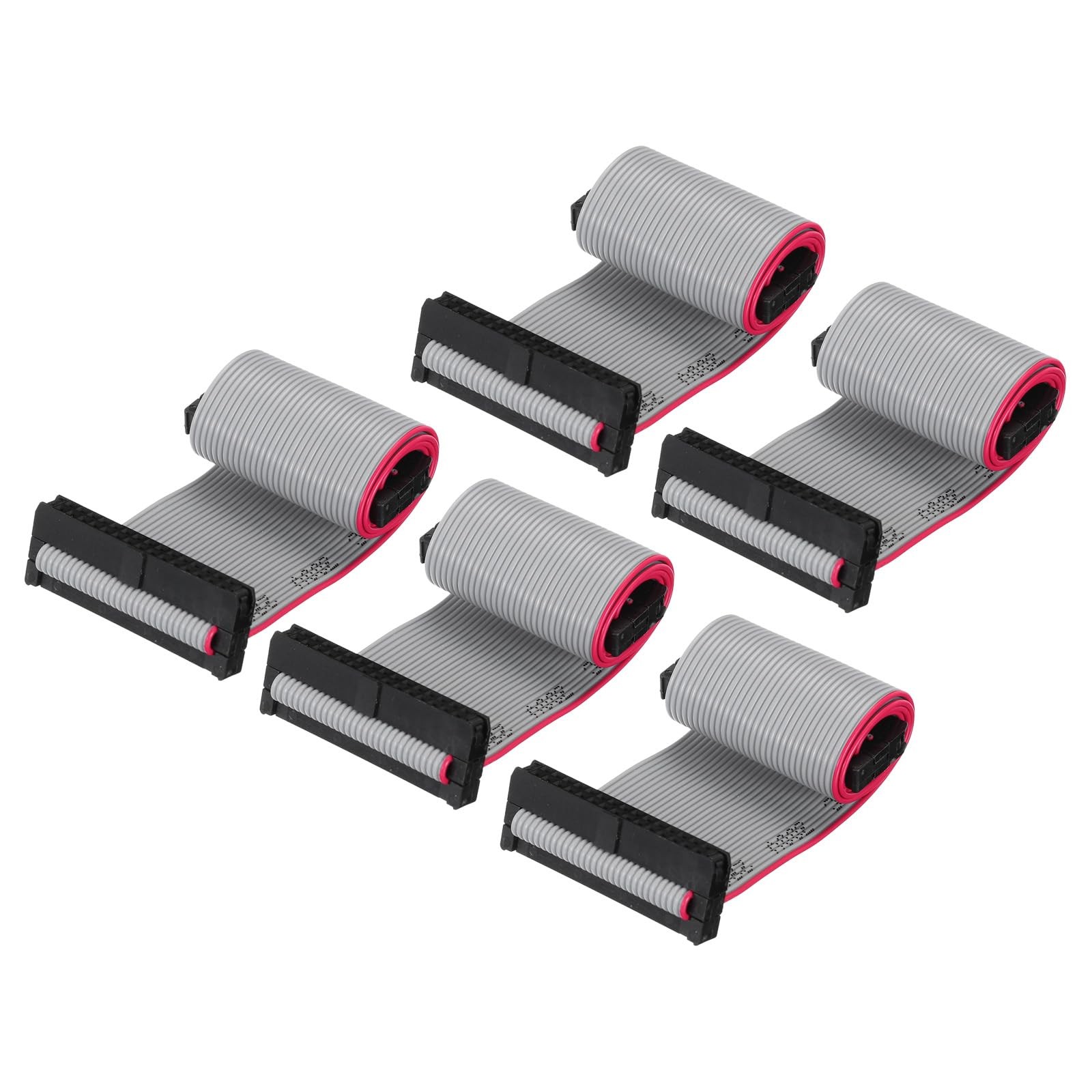 5 PCS IDC 30Pin Flat Ribbon Cable 2.0mm Pitch FC Connector 20cm Jumper Wire Grey