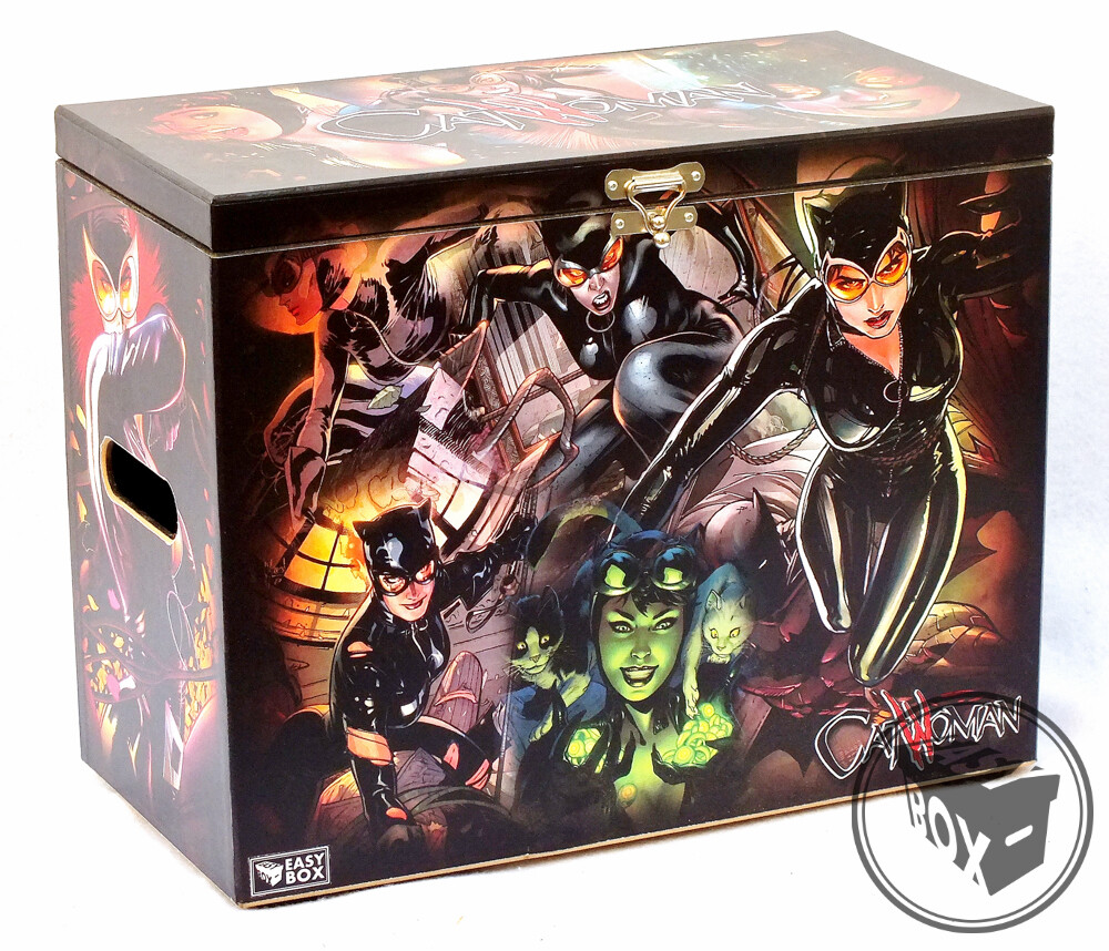 Catwoman - Large Comic Book Hard Storage Box Chest MDF