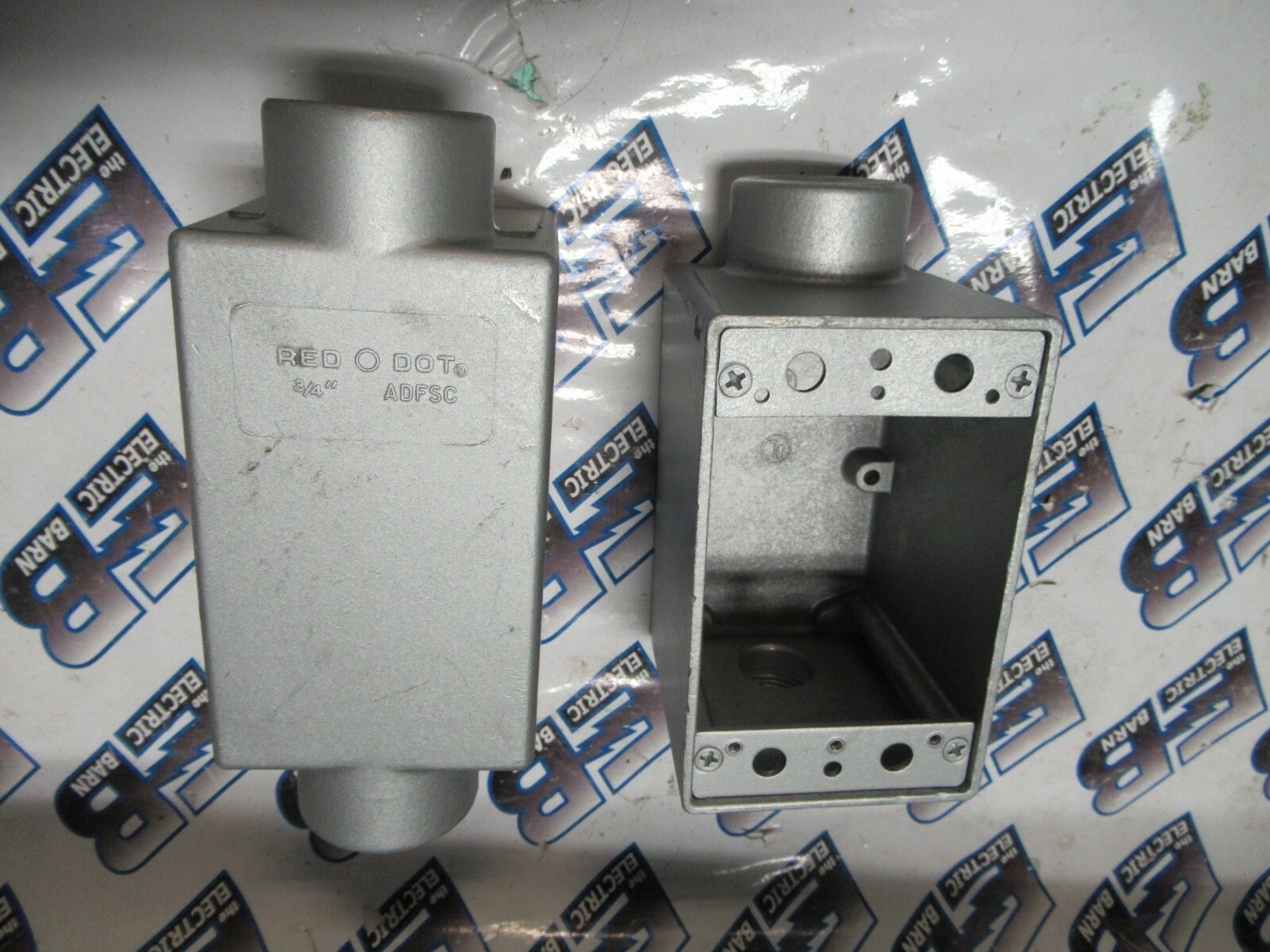 Red Dot ADFSC-3, (1) Set of (2), 3/4" Aluminum Deep Device Boxes - NEW-S