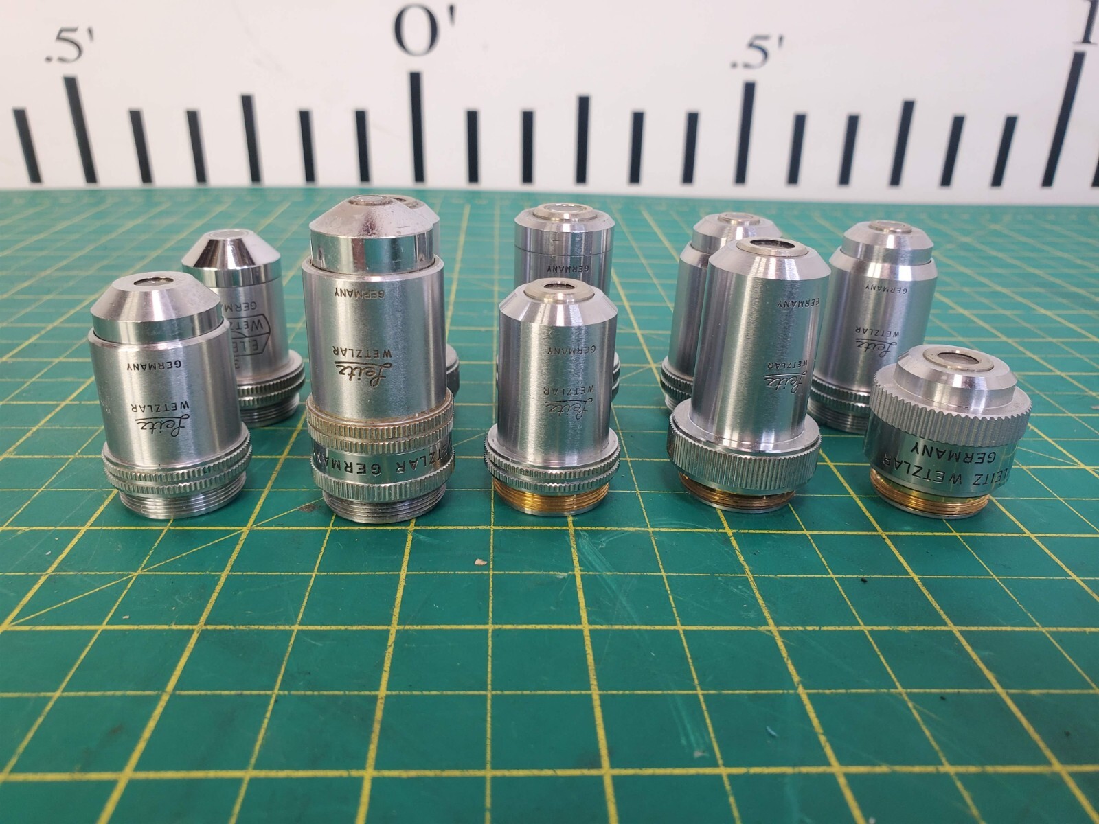 Leitz Group of 10 Microscope Objectives