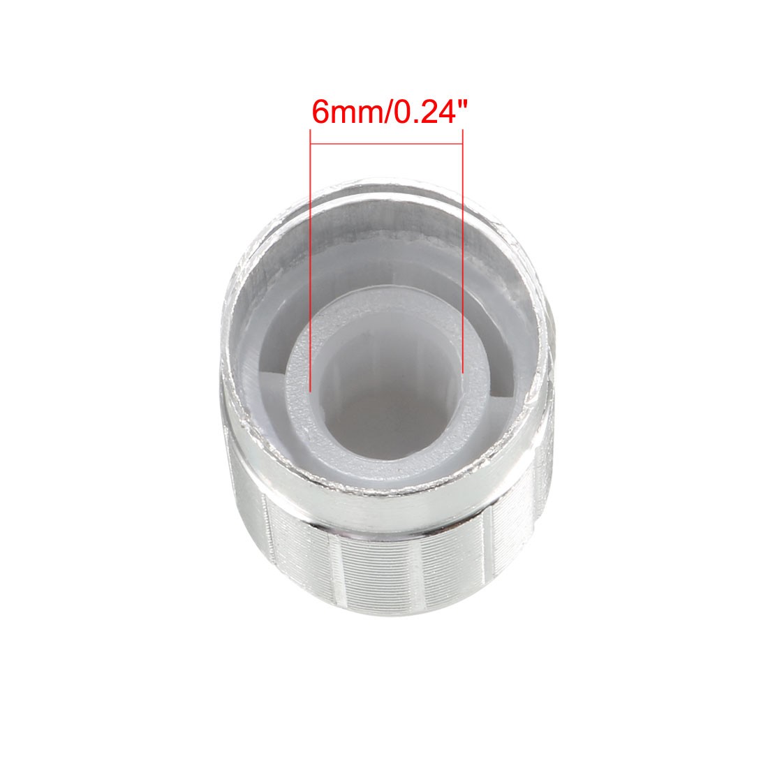 3Pcs 6mm Insert Shaft 16 x 14mm Aluminum Alloy Potentiometer Rotary Knob Pots