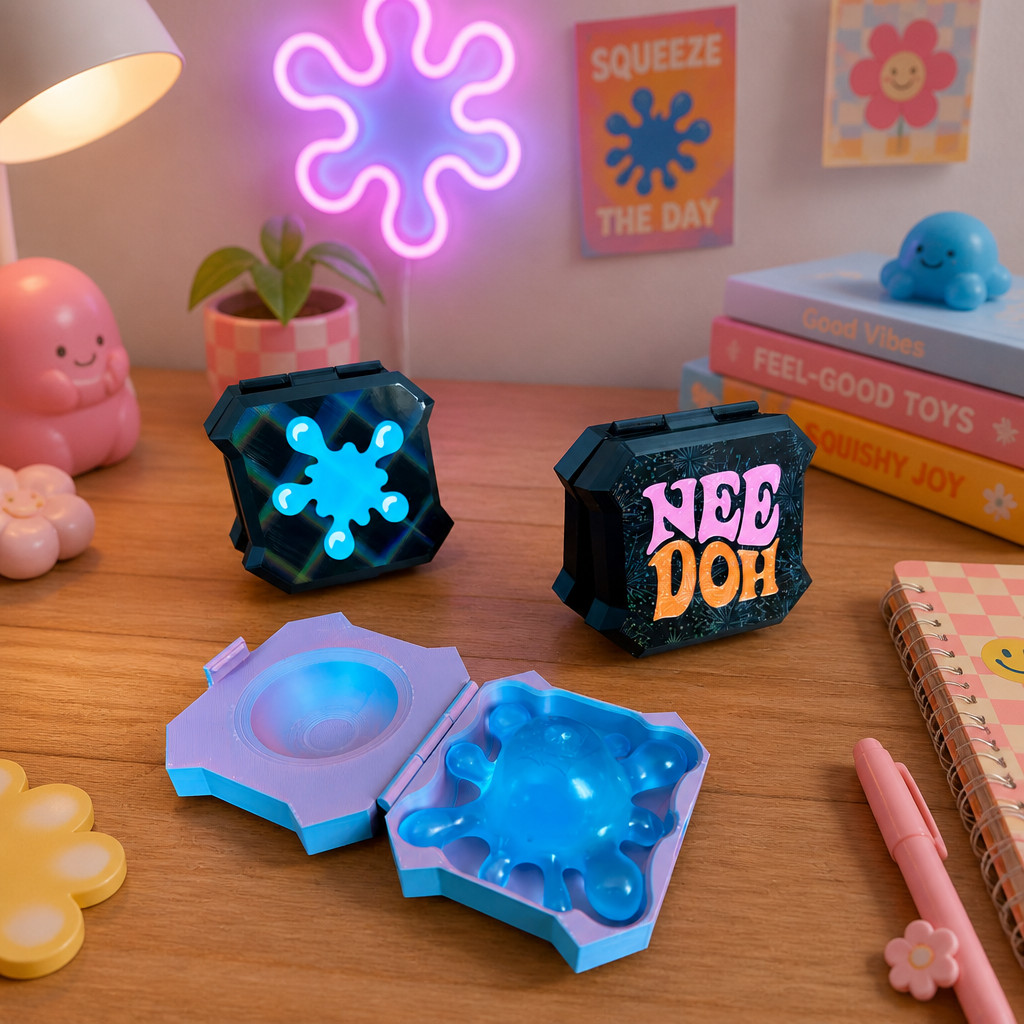 Custom 3D Printed Case for NeeDoh Sploot Splat - Choose Your Color