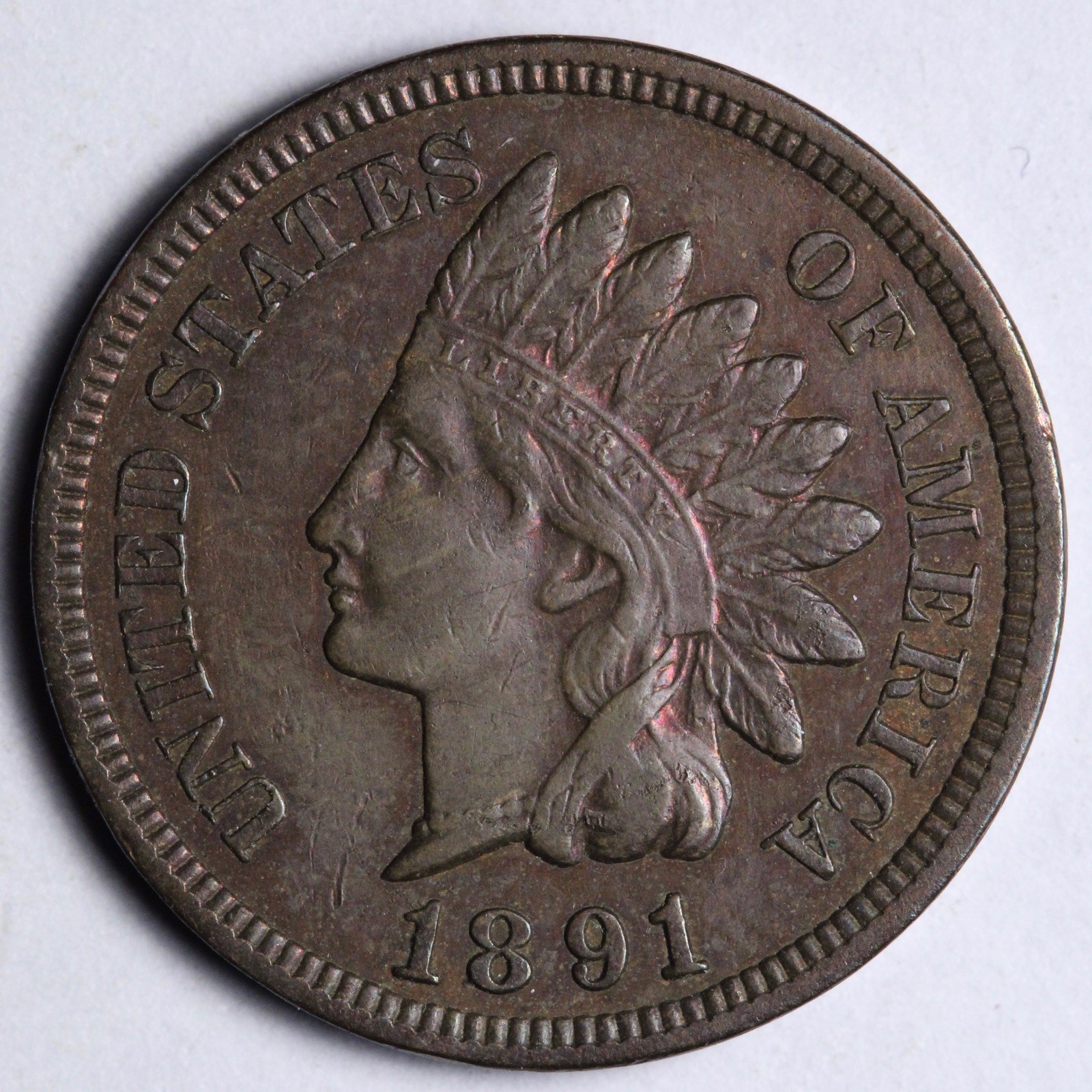 1891 Indian Head Cent Penny UNC *UNCIRCULATED* MS E189 XAKL