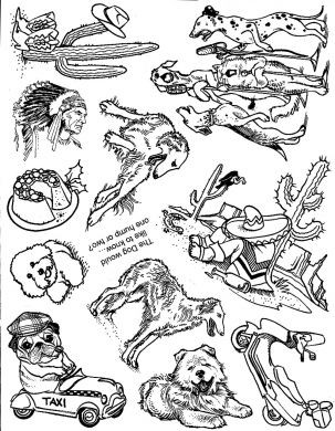 Unmounted Rubber Stamp Plate, Unmounted/Uncut Pink Rubber Stamps