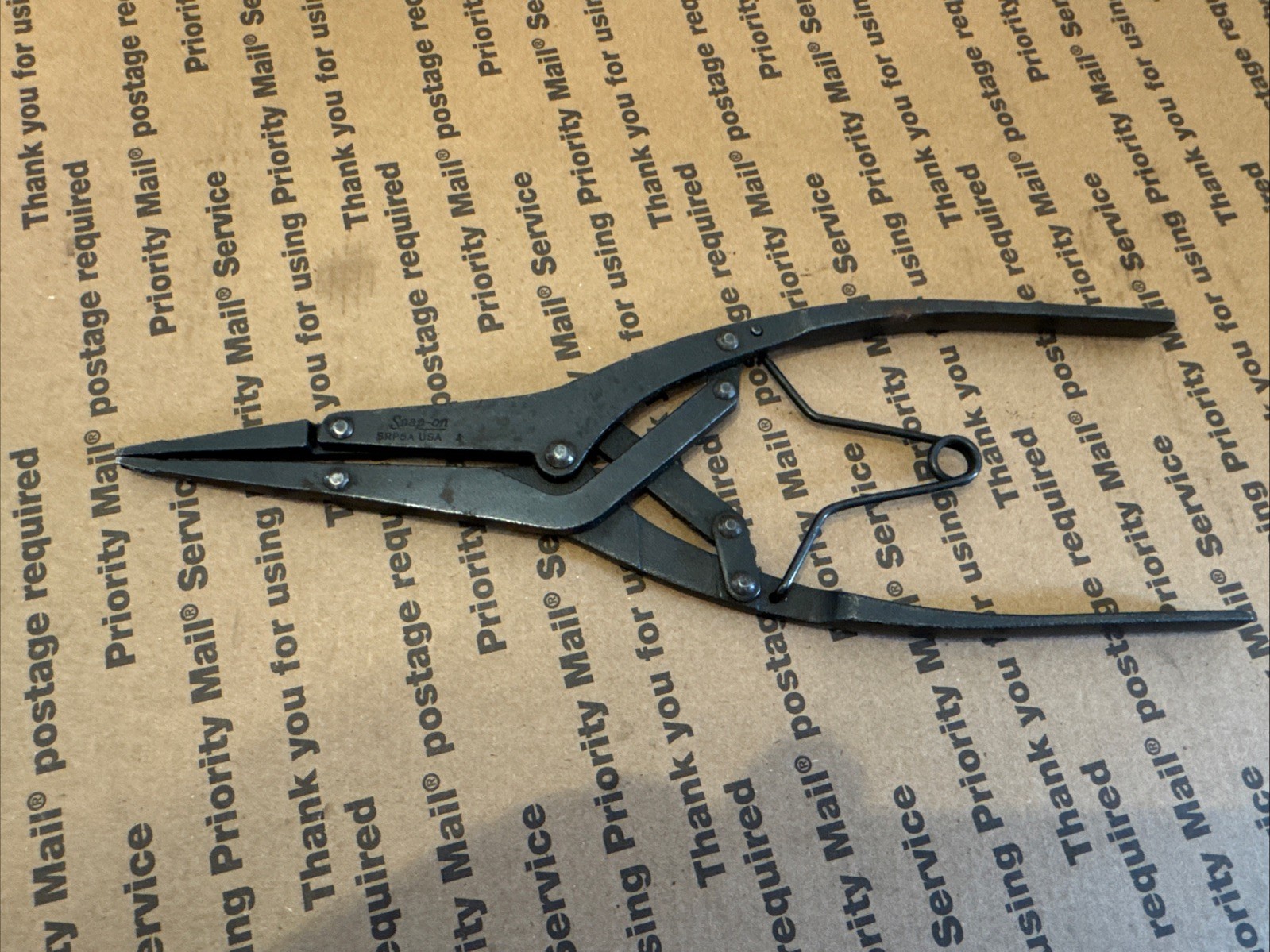 Snap-on SRP5A Spring Loaded Straight Tip Retaining Snap Ring Pliers