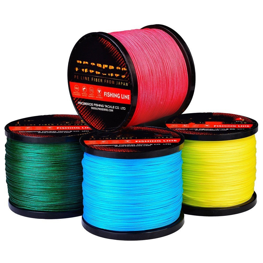 8Strands 500m Braided Fishing Line PE Multifilament Multicolor Super Strong Line