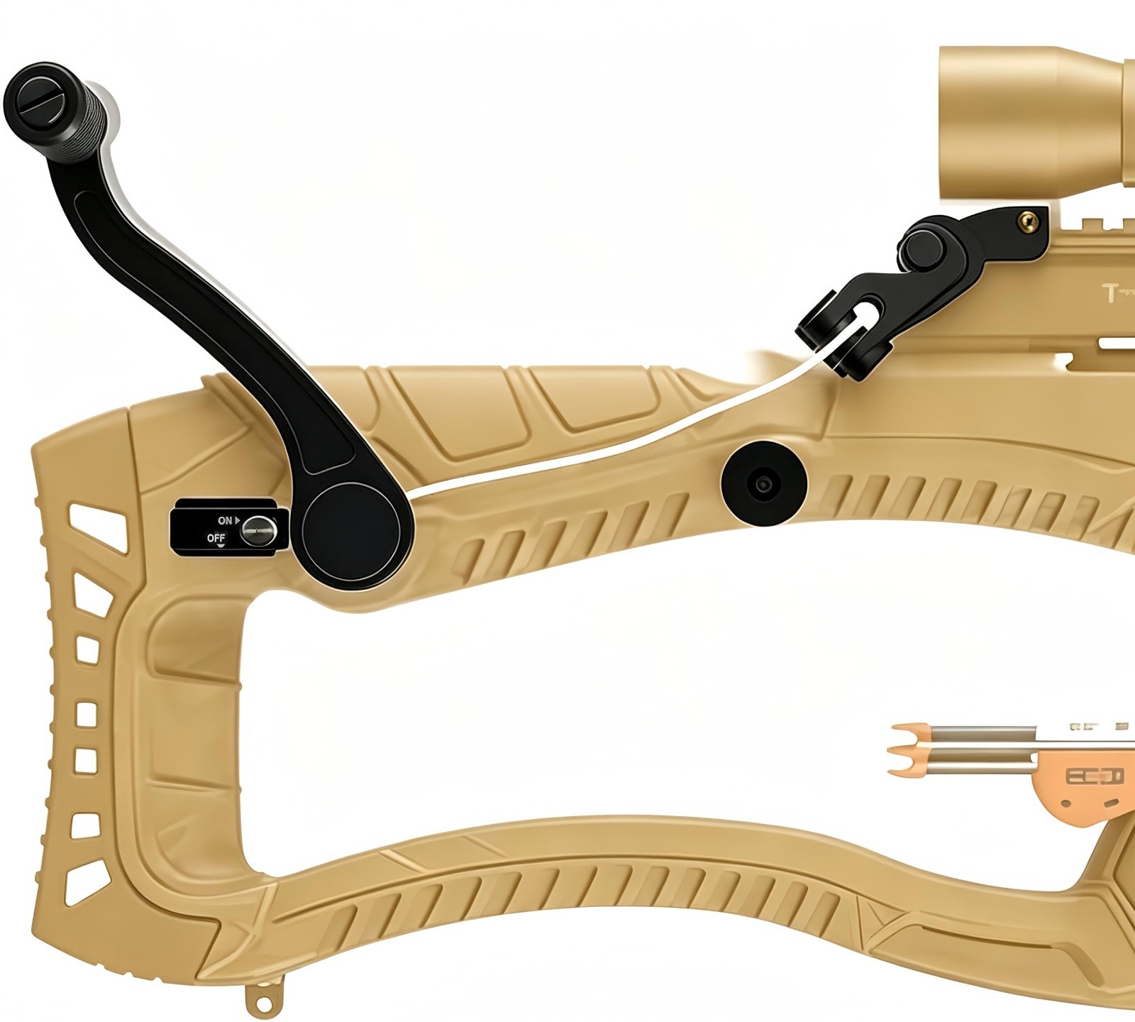 Crank Cocking Device for Crossbow - Ambidextrous, 93% Draw Weight Reduction, Eas