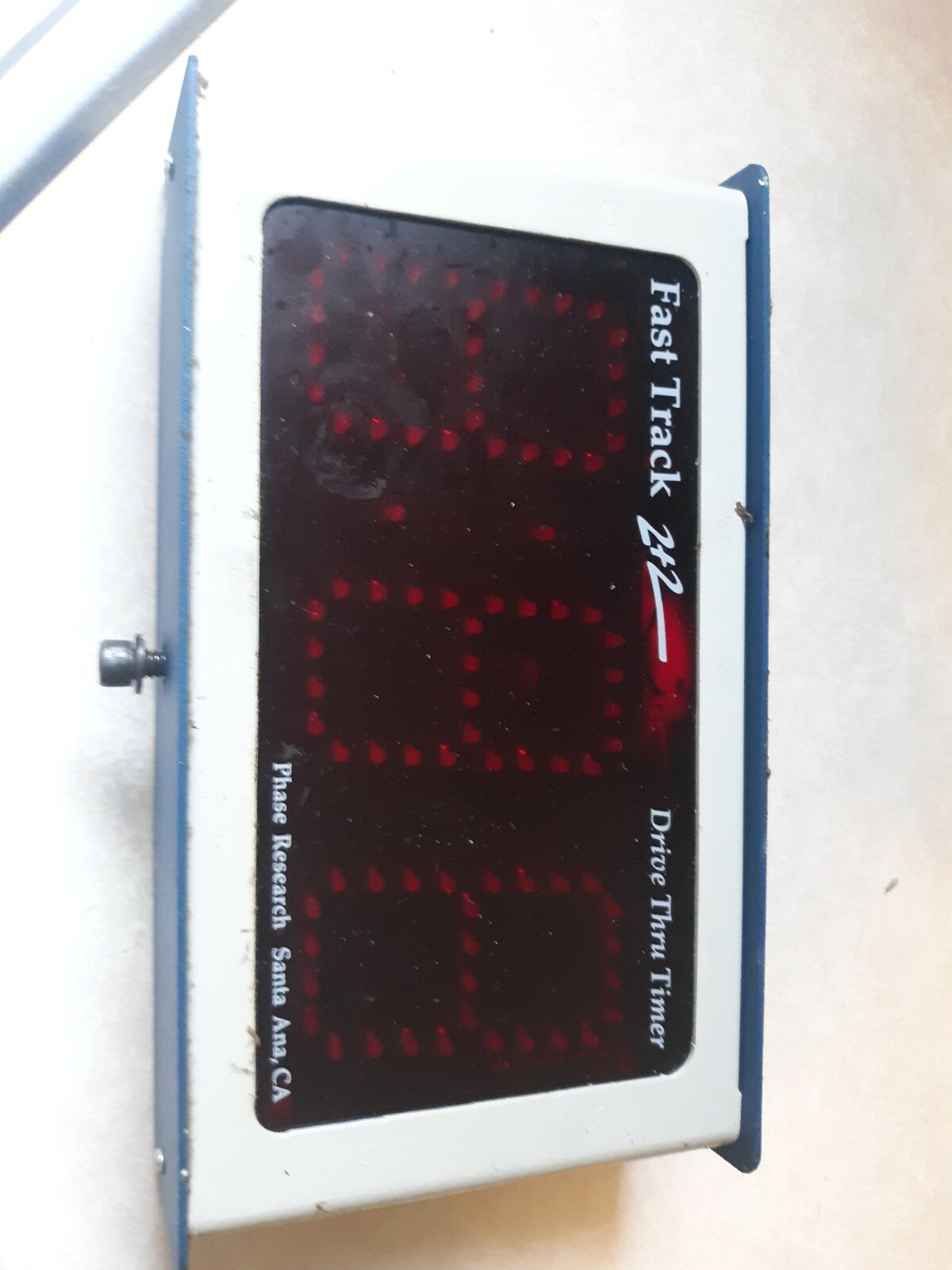 Fast Track 2+2 Drive Thru Timer Display PHASE RESEARCH DUAL SIDE