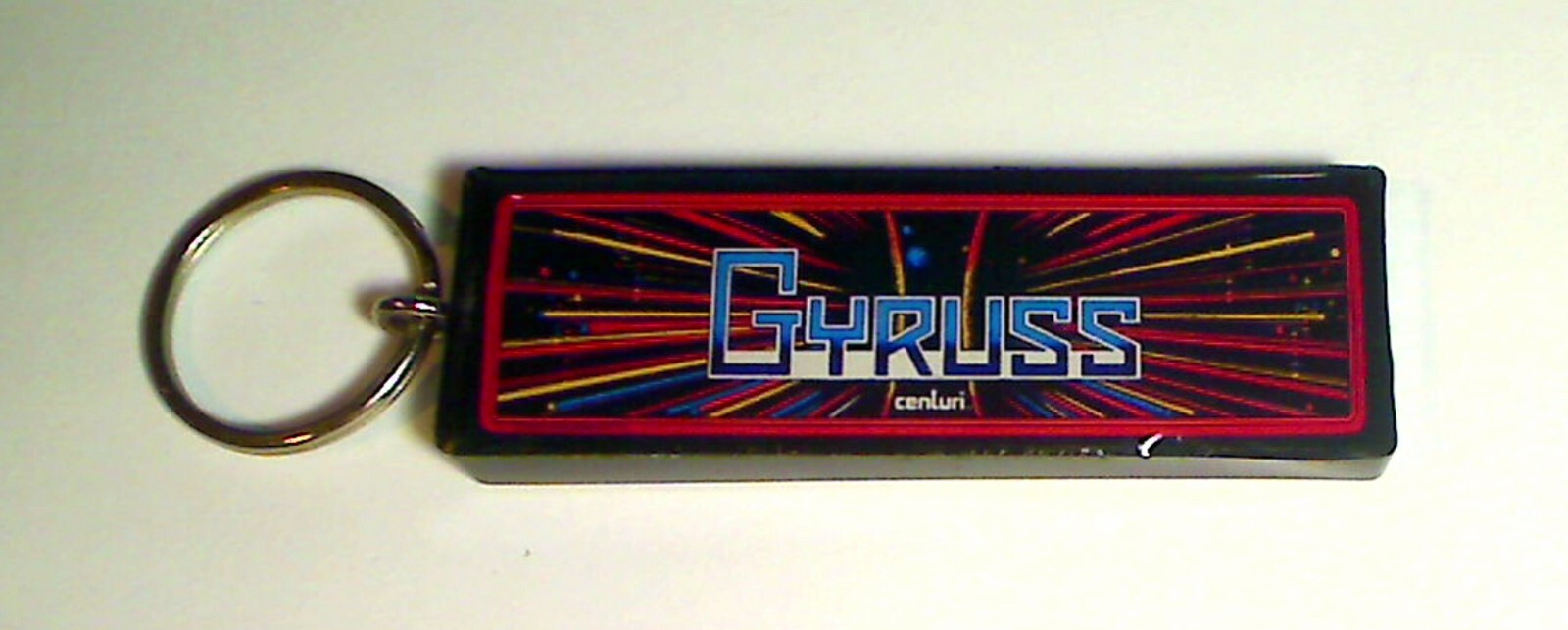 Gyruss Arcade Marquee Coin Door accessory Keychain