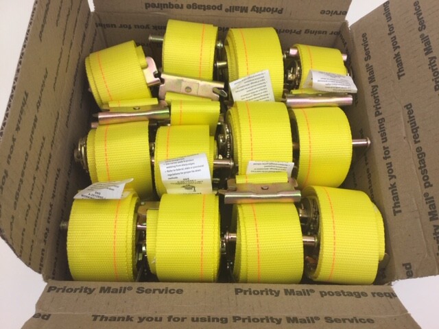 (12) E Track Ratchet Straps 12' Cargo Van Box Truck Enclosed Trailer Tie Down