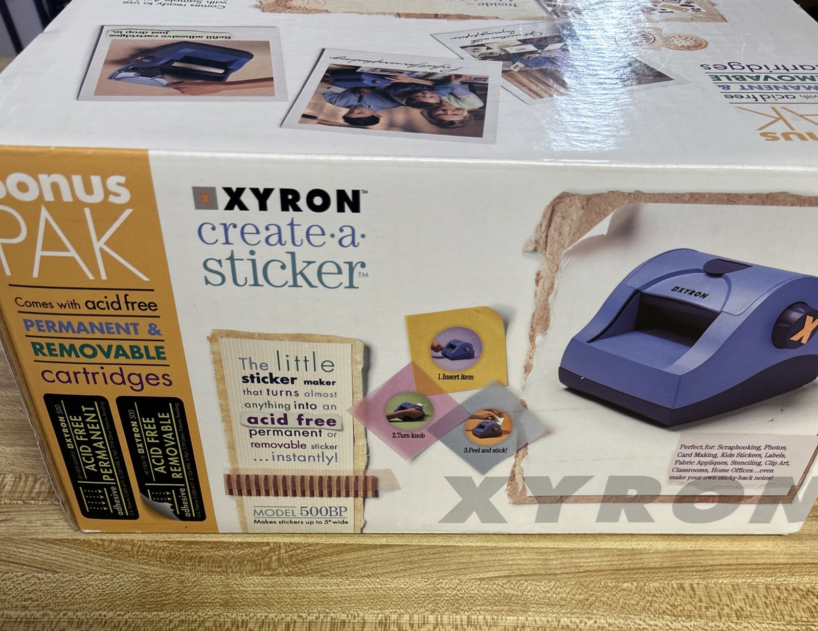 XYRON Bonus Pack Create a Sticker 500BP Includes Sample Cartridges