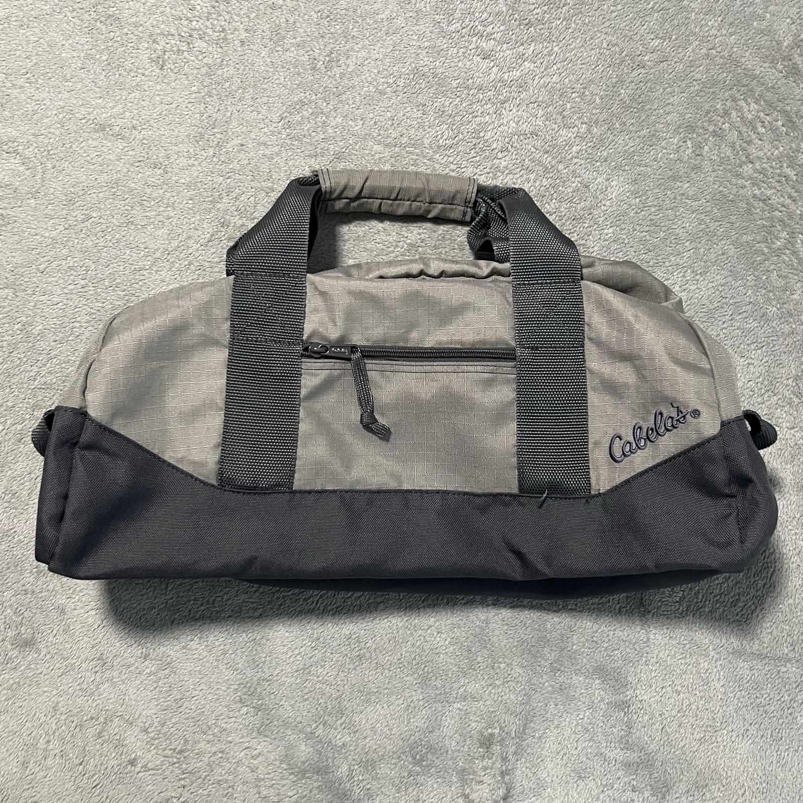 Cabela's Ripcord Duffel Bag Gray Small 22 Liters w/ Pouch